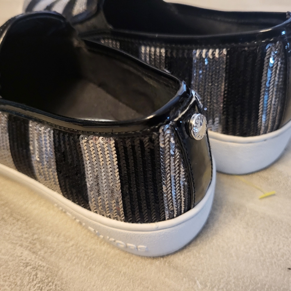 Michael kors black and silver sequin. Shoes. - Picture 3 of 4